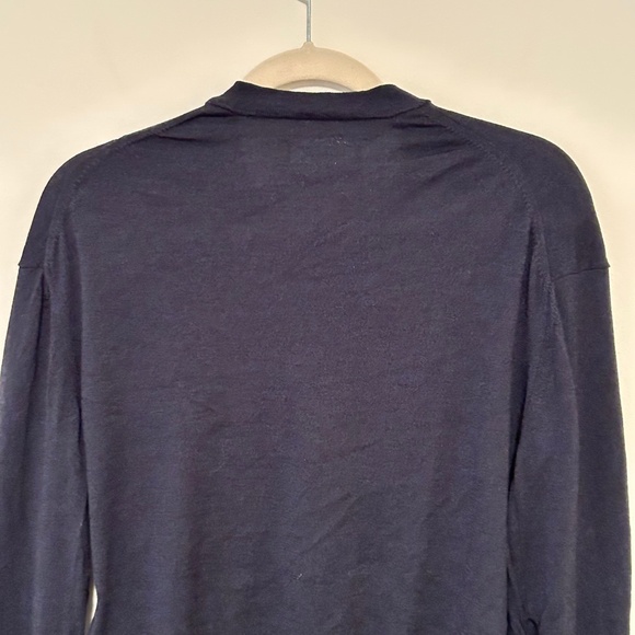 Zadig & Voltaire 100% Merino Wool Navy Blue Emmy Cutout Sweater - Picture 11 of 16
